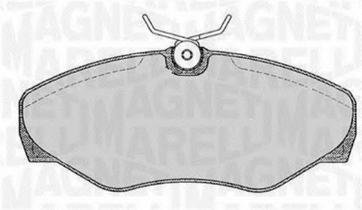 MAGNETI MARELLI 363916060371 -  Комплект тормозных колодок, дисковый тормоз